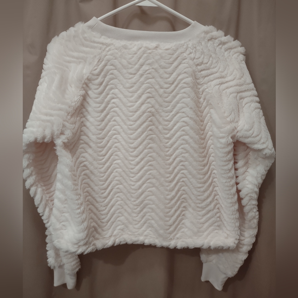 Planet Gold Faux Fur Top Size S - Picture 4 of 4